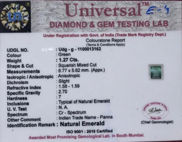 1.27 A Carat Natural emerald Stone - Image 2