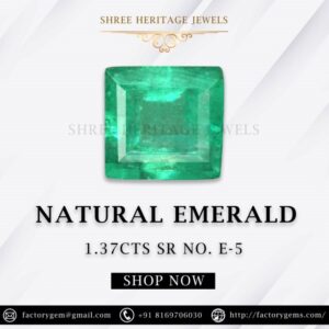 1.37 Carat Natural Emerald Stone