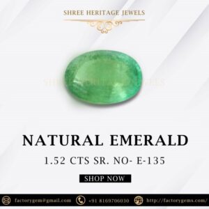1.52 Carat Natural Emerald Stone