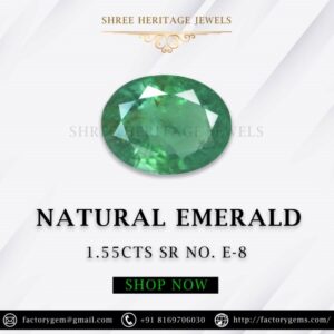 1.55 Carat Natural Emerald Stone