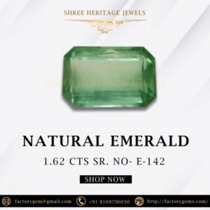 1.62 Carat Natural Emerald Stone