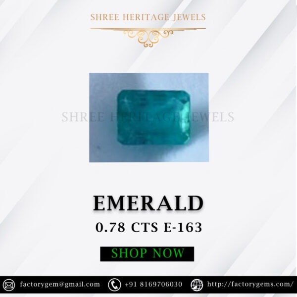 0.78 Carat Natural Emerald Stone