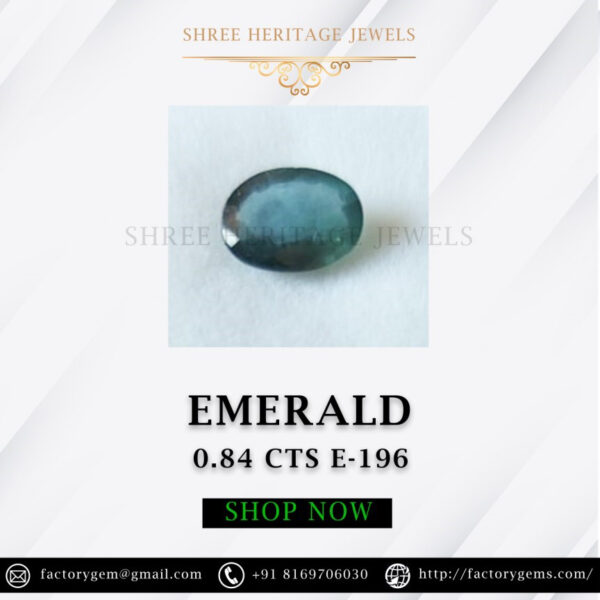 0.84 Carat Natural Emerald Stone