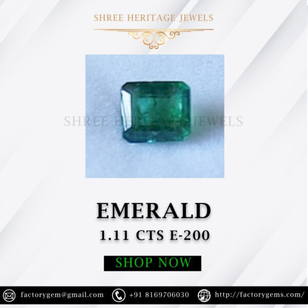 1.11 Carat Natural Emerald Stone