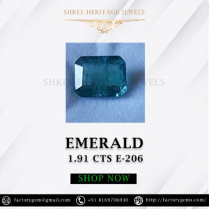 1.91 Carat Natural Emerald Stone