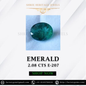 2.08 Carat Natural Emerald Stone