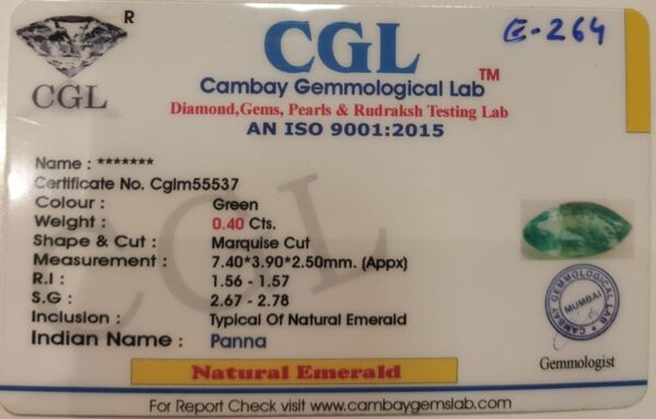 0.40 Carat Natural Emerald Stone - Image 2