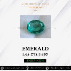1.68 Carat Natural Emerald Stone