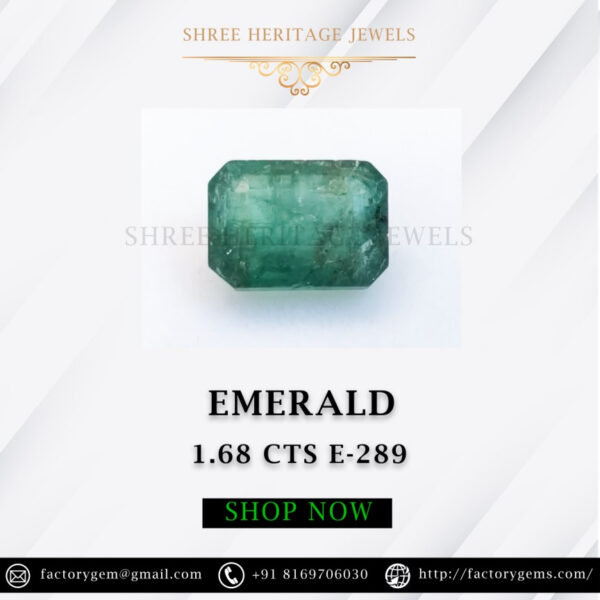 1.68 Carat Natural Emerald stone