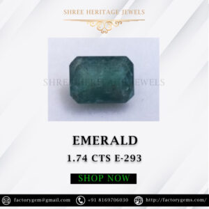 1.74 Carat Natural Emerald stone