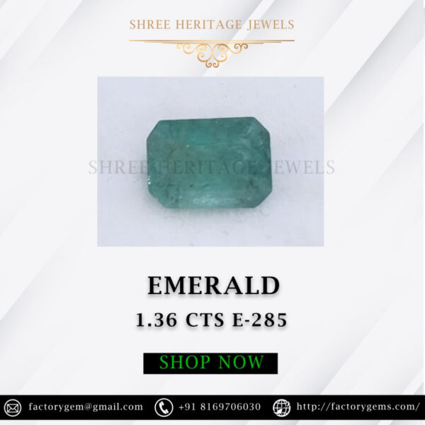 1.36 Carat Natural Emerald stone