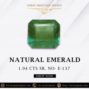 1.94 Carat Natural Emerald Stone