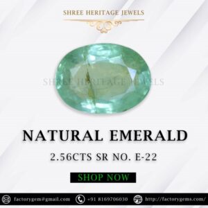 2.56 Carat Natural Emerald Stone
