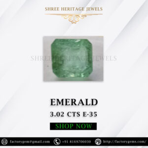 3.02 Carat Natural Emerald Stone
