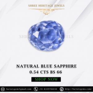 0.54 Carat Natural Blue Sapphire Stone
