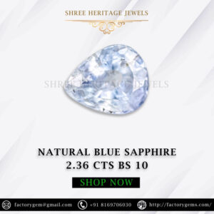 2.36 Carat Natural Blue Sapphire Stone