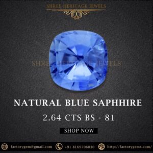 2.64 Carat Natural Blue Sapphire Stone