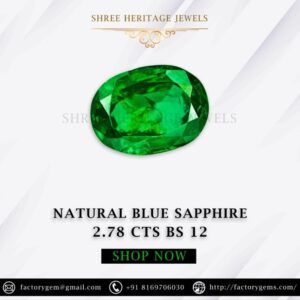 2.78 Carat Natural Blue Sapphire Stone