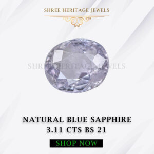 3.11 Carat Natural Blue Sapphire Stone