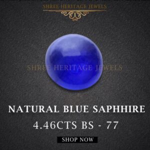 4.46 Carat Natural Blue Sapphire Stone