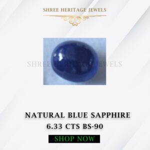 6.33 Carat Natural Blue Sapphire Stone