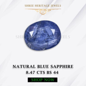 8.47 Carat Natural Blue Sapphire Stone