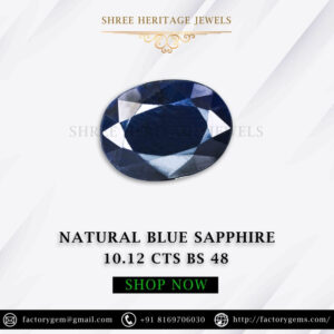 10.12 Carat Natural Blue Sapphire Stone