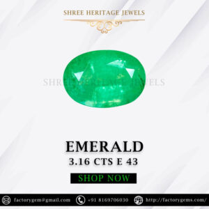 3.16 Carat Natural Emerald Stone
