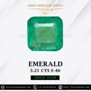 3.21 Carat Natural Emerald Stone