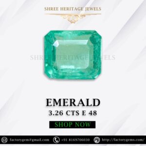 3.26 Carat Natural Emerald Stone