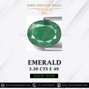 3.30 Carat Natural Emerald Stone