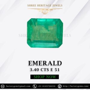 3.40 Carat Natural Emerald Stone