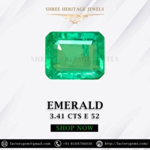 3.41 Carat Natural Emerald Stone