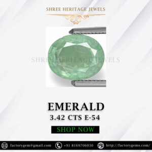 3.42 Carat Natural Emerald Stone