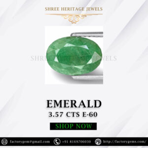 3.57 Carat Natural Emerald Stone