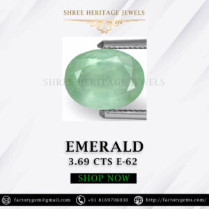 3.69 Carat Natural Emerald Stone
