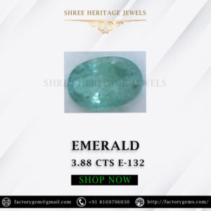 3.88 Carat Natural Emerald Stone