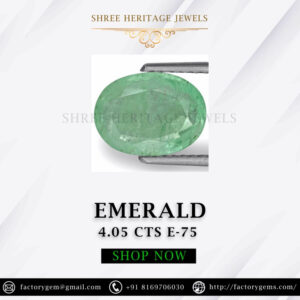 4.05 Carat Natural Emerald Stone