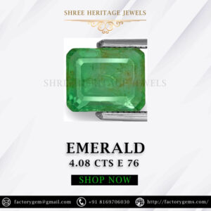 4.08 Carat Natural Emerald Stone
