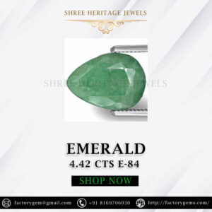 4.42 Carat Natural Emerald Stone