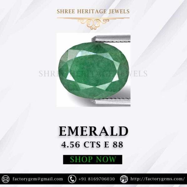 4.56 Carat Natural Emerald Stone