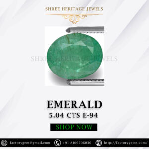 5.04 Carat Natural Emerald Stone