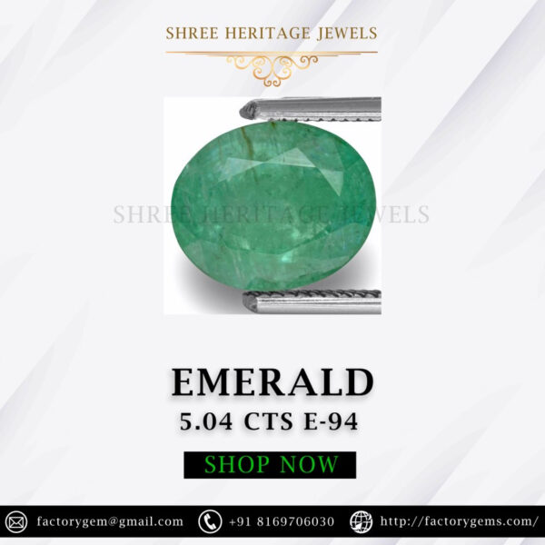 5.04 Carat Natural Emerald Stone