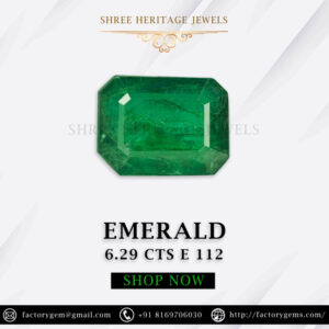 6.29 Carat Natural Emerald Stone