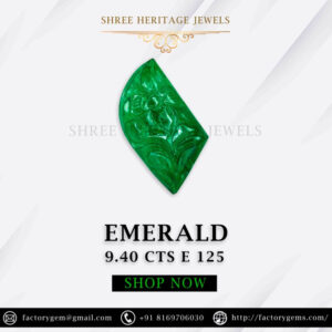 9.40 Carat Natural Emerald Stone