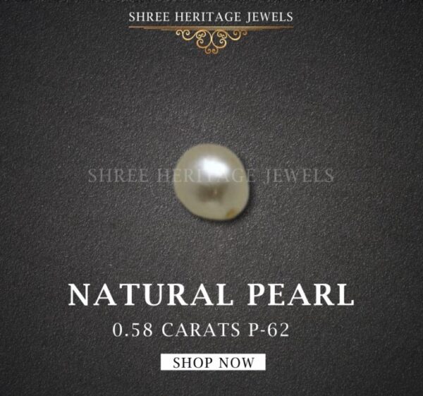 0.58 Carat Natural Basra Pearl Stone