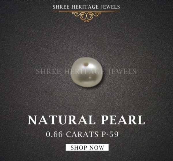 0.66 Carat Natural Basra Pearl Stone