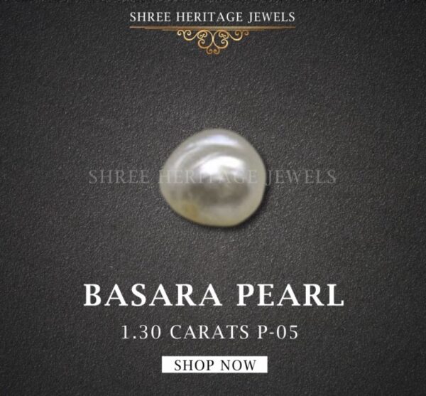 1.30 Carat Natural Basra Pearl Stone