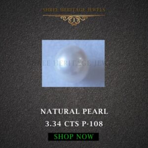 3.34 Carat Natural Pearl Stone