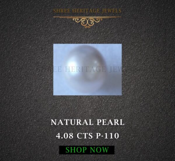 4.08 Carat Natural Pearl Stone